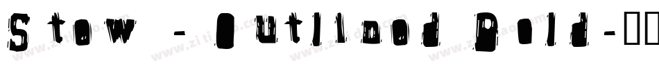 Stew - Outlined Bold字体转换
